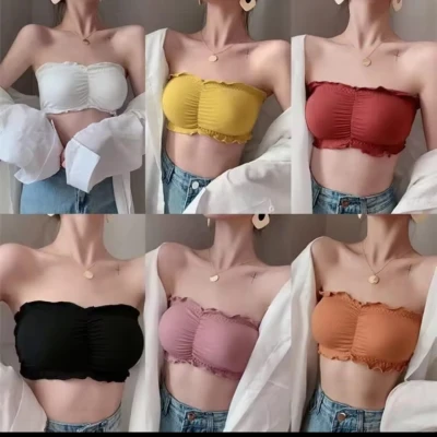 Strapless Women Tube Tops Bandeau Bra Sexy Lingerie secondary