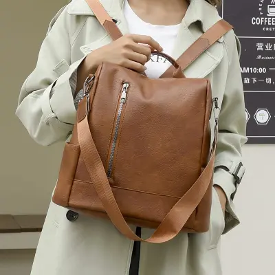PU leather backpack for women casual travel backpack Anti-theft work backpack woman ipad backpack ladies shoulder bags