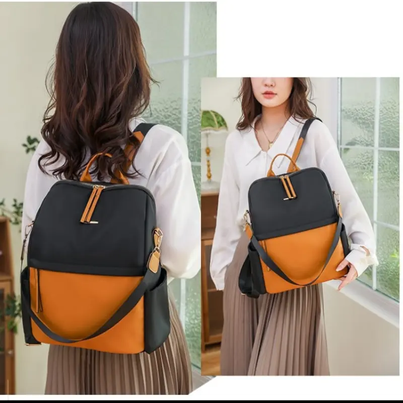 Waterproof Nylon Back Pack Women Business Laptop Backpacks Ladies Bagpack Travel Rucksack Large Capacity School Bag for Girls