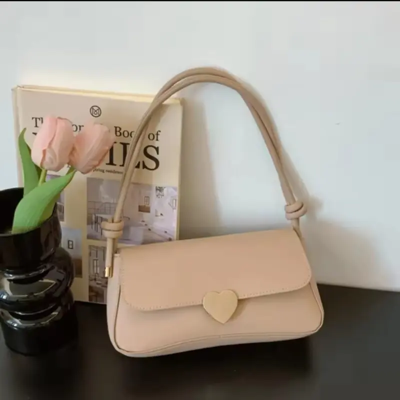 Women’s Shoulder Love Button Purse Bags Casual Korean Handbags