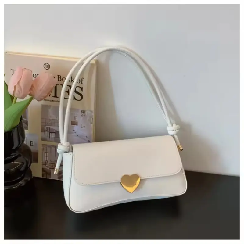 Women’s Shoulder Love Button Purse Bags Casual Korean Handbags
