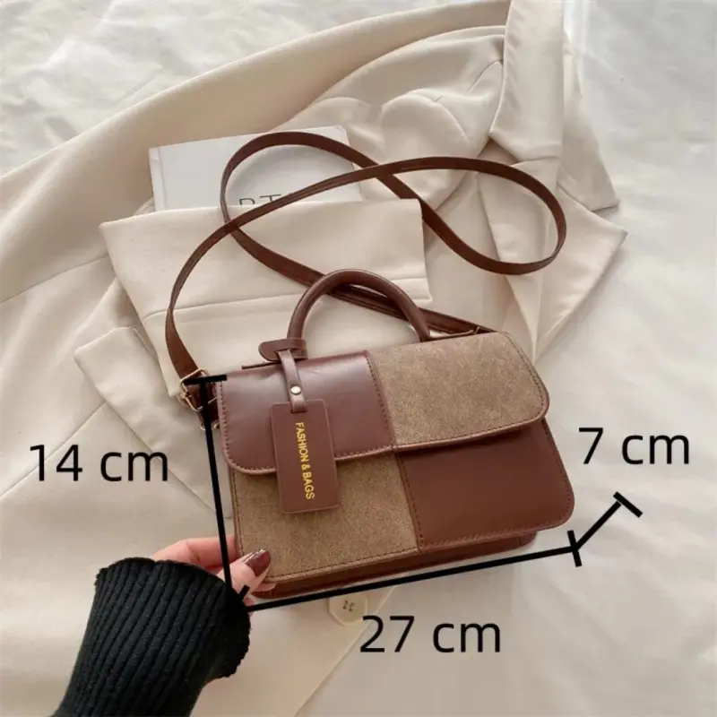 Fashion Commuting Small Square Bag Niche Design Portable Small Bags High-end Texture Single-shoulder Bag