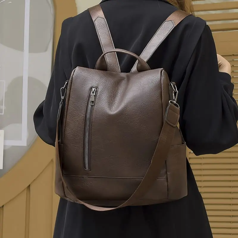 PU leather backpack for women casual travel backpack Anti-theft work backpack woman ipad backpack ladies shoulder bags